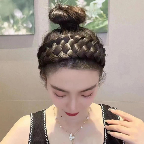 Diadema Para El Cabello, Tocado De Trenzas Gruesas,
