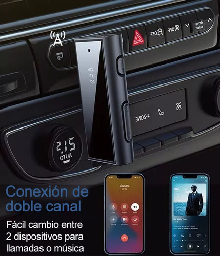 Receptor Auxiliar Bluetooth Aux 3.5 Auto Coche Manos Libres