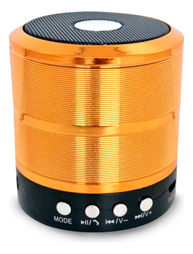 Caixa De Som Portátil Speaker Ws-887 - Amarelo
