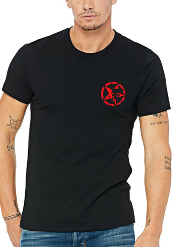 Polera Con Diseño Estampado Punisher Logo Nuevo