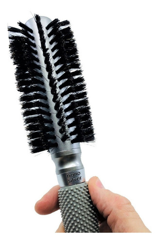 Cepillo Termico Profesional Brushing Peluqueria 25mm Color Gris oscuro