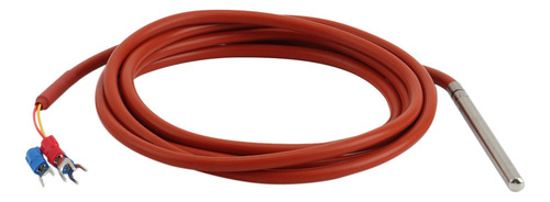 Sensor De Temperatura 3x Pt100 Rtd De Silicona, 6 Mm X 80 Mm
