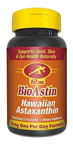 Astaxantina Hawaiana De Bioastina 12mg, 50 Unidades - Antiox