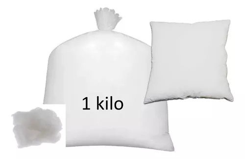 Relleno de algodón sintético 1 kg. Relleno para Peluches, Almohadas y  Cojines - Chambao Decoración