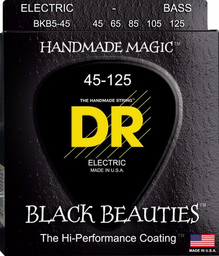 Cuerdas Bass Bajo 5 Dr Black Beauties Bkb5-45 Envío Gratis