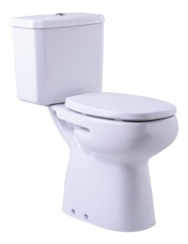 Inodoro Discapacitado Roca Monaco Confort Kit Deposito Dual Asiento Color Blanco