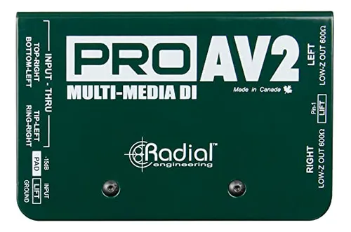 Caja Directa Estéreo Radial Engineering Proav2