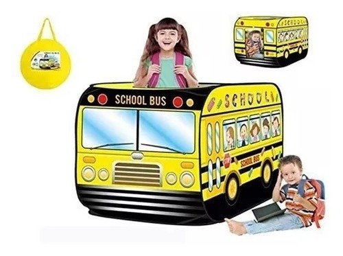 Carpa Infantil Bus Colectivo Micro Escolar Premium Plegable