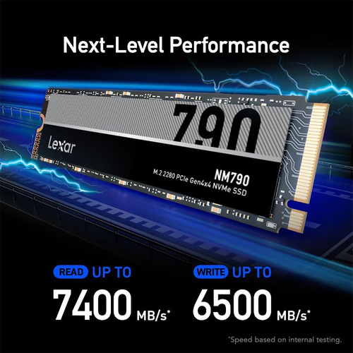 Ssd Nvme M.2 Lexar Nm790 2tb Compatível Ps5 Preto