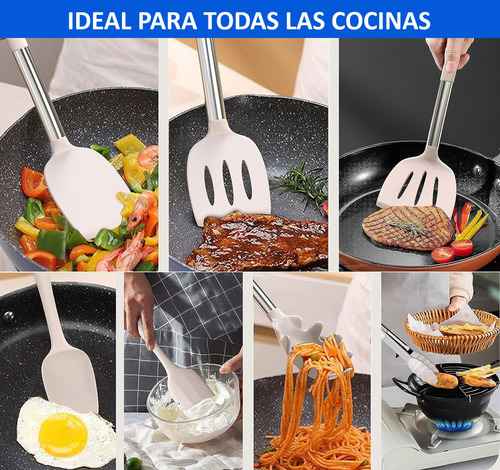 Set 43 Utensilios De Cocina Antiadherentes De Silicona