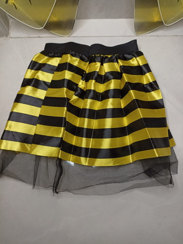 Disfraz Abejita Abeja Alas Falda Tutu Infantil 3-5 Niña