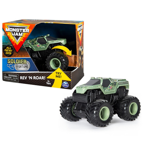 Brinquedo Monster Jam Rev N Roar Soldier Fortune Sunny 2023