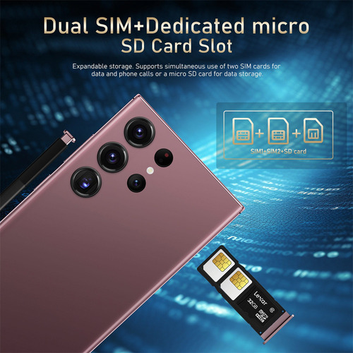 Sj Celular S23 Ultra 16g+1 Tb 5g Smartphone 7.3 Pulgadas
