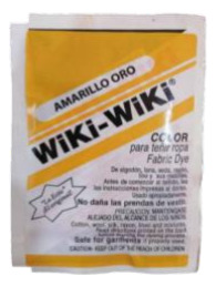 Wiki-wiki Polvo Para Teñir Prendas Amarillo Oro Mayor Y Deta