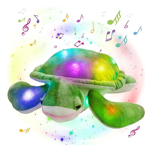 Glow Guards Light Up - Tortuga De Mar De Peluche Con Luz Le.