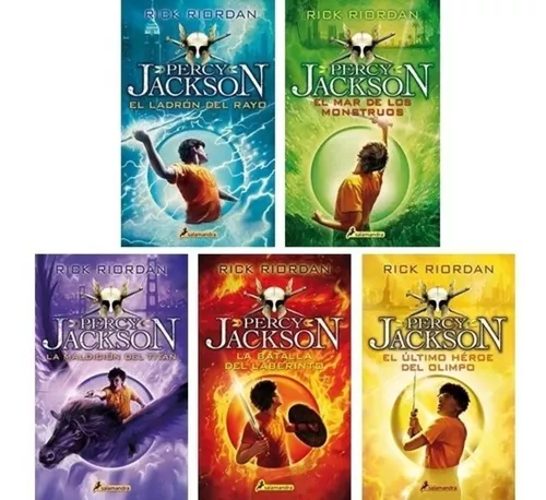 Pack Saga Completa Percy Jackson (5 Libros) - Rick Riordan