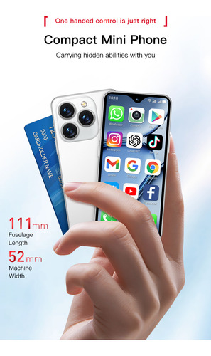 Soyes Xs18 Pro Max Mini Smartphone 4.3 Pulgadas Pantalla 2gb Ram 16gb Rom 2750mah Android 10.0