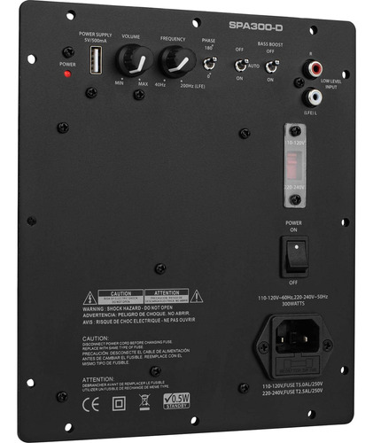 Dayton Audio Spa300-d - Amplificador De Placa De Subwoofer C