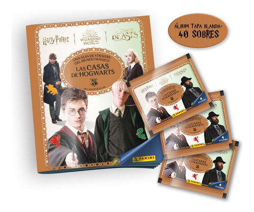 Pack Las Casas De Hogwarts (álbum + 40 Sobres)