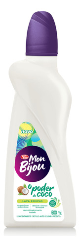 Lava-Roupas Líquido Coco Mon Bijou Frasco 500ml