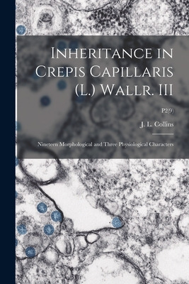 Libro Inheritance In Crepis Capillaris (l.) Wallr. Iii: N...