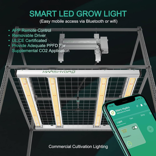 Mars Hydro Smart Fc-e3000 300watt Led Grow Light 3x3ft Fu...