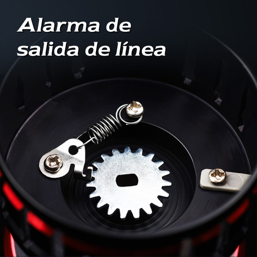 Reel Frontal Caster Black Widow 4006 Variada Río 6 Rulemanes Color Negro/Rojo