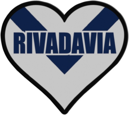 Parche Termoadhesivo Corazon Rivadavia Venado Tuerto
