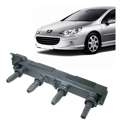 Bobina De Ignição Peugeot 407 1.8 2.0 16v 4 Pinos Gc4064