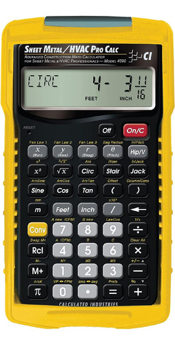 Chapa Metálica Calculated Industries 4090 Pro Calc Calc...