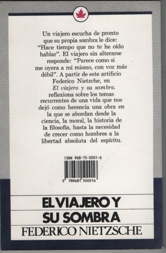 Imagen 2 de 4 de El Viajero Y Su Sombra. Nietzsche. ¡ Oferta!