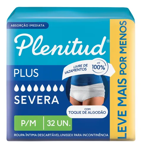 Fralda Geriátrica Plenitud Protect Plus P/m 32un