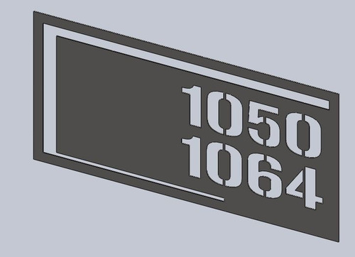 Placa/painel Em Aço Corten - 80cm X 40cm