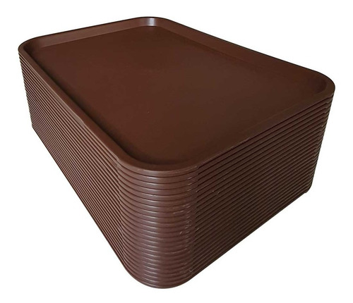 Caja 24 Charola Restaurantera Bandeja Alimentos Mediana
