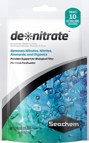 Seachem De Nitrate 100 Ml Eliminador Nitratos