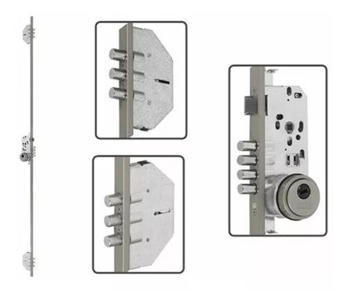 Cerradura Multianclaje 3 Puntos 3+4+3 C Cil 30+30 Computado