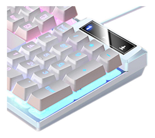 Teclado Mecánico Para Juegos Usb Rgb Retroiluminado Cómodo