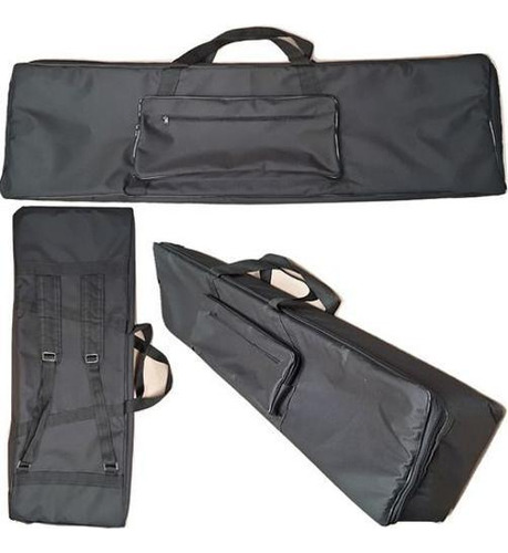 Capa Bag Master Luxo Teclado Korg Ps60 Preto + Cobertura