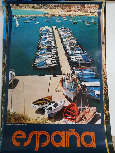 Antiguo Afiche Turismo Original-españa-costa Blanca- A139