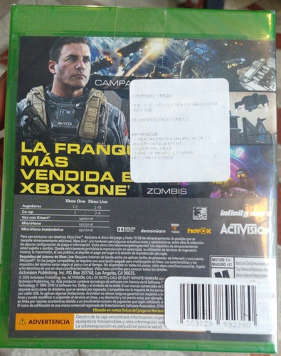 Call Of Duty Infinite Warfare Xbox One. Con 15% Descuento (Usado)