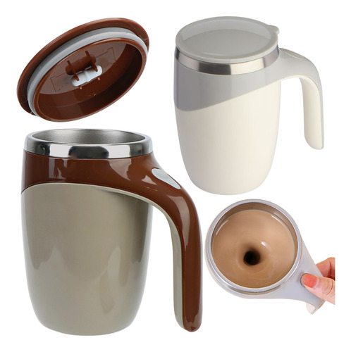 Imagem 1 de 10 de Caneca Magnética Cup Mixer Térmica Copo Automático Portátil