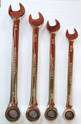 Juego De 4 Llaves De Matraca Combinadas Craftsman® Pulgadas