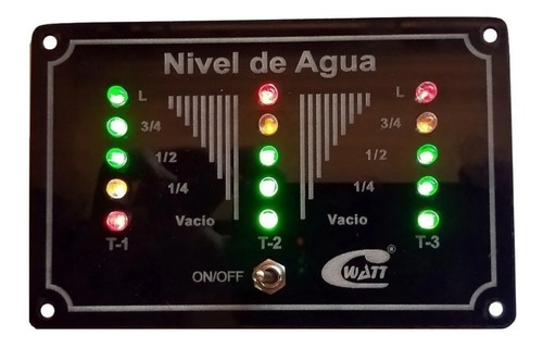 Tablero Medidor De 3 Niveles De Agua Para Casillas Rodantes