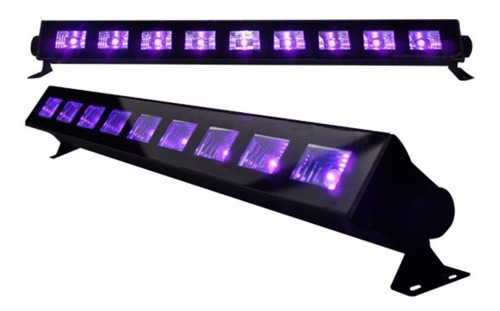 Luz Led Uv Negra Para Fiestas Fluor Ultravioleta Barra 9x3w