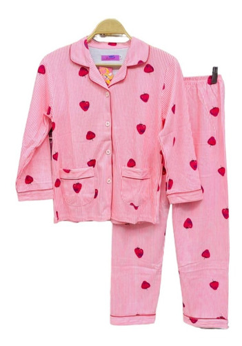 Pijama De Botones De Niñas Otoño-primavera
