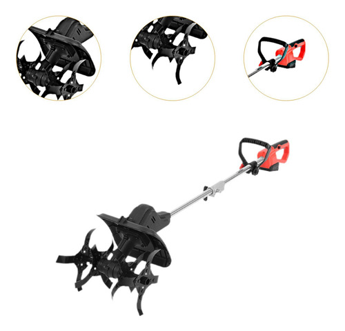 Eléctrico Inalámbrico Rototiller 21v Pesado Compatible Con