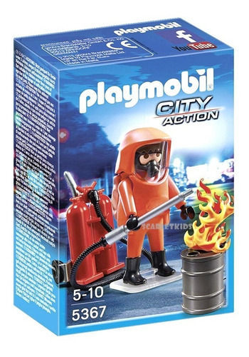 Playmobil Bombero City Life 5367 Original Scarlet Kids 