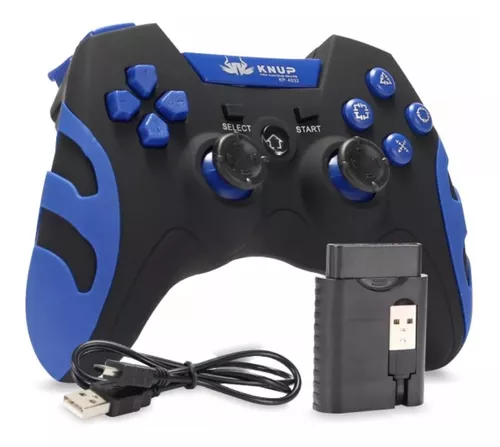 Controle de jogos sem fio, Joystick para controle de jogos EasySMX PC com  botões turbo e gatilho de vibração dupla para Windows/Android/PS3/TV Box,  blue and red : : Games e Consoles