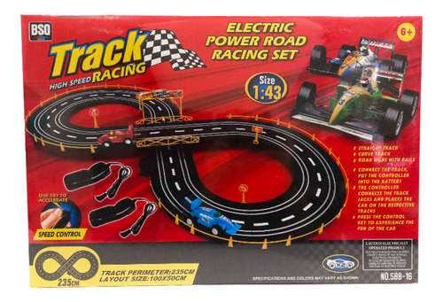 Pista De Autos Track High Speed Racing Con Control