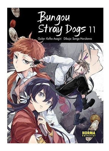 Bungou Stray Dogs 11: Bungou Stray Dogs 11, De Kafka Asagiri. Serie Bungou Stray Dogs Editorial Norma Comics, Tapa Blanda, Edición 2019 En Castellano, 2019